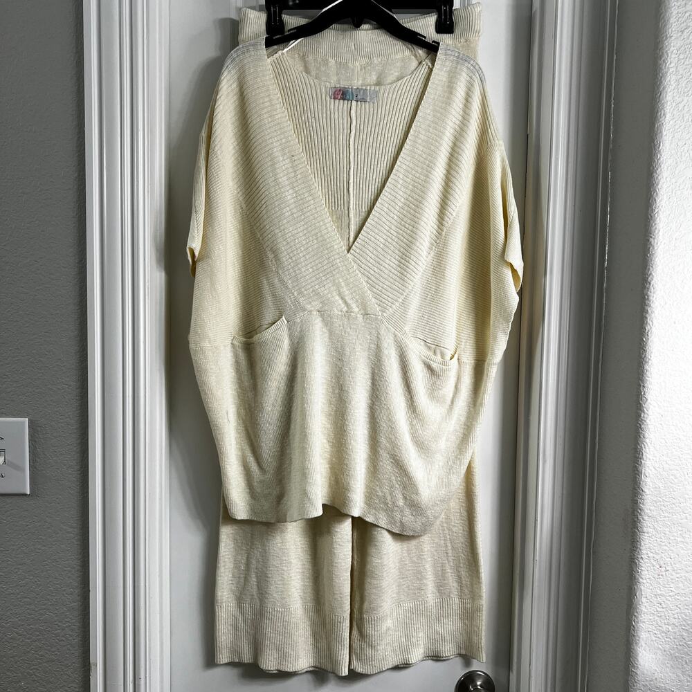 NWOT Free People Jaclyn Sweater Set | Cream | Size M - Picture 2 of 8